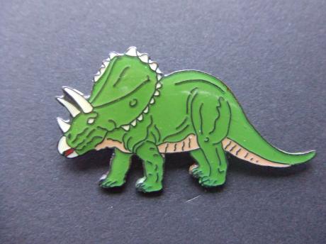 Dinosaurus Triceratops groen reptiel
